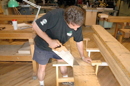 Class Teaches 17th Century Woodworking Techniques in Eastern White Pine