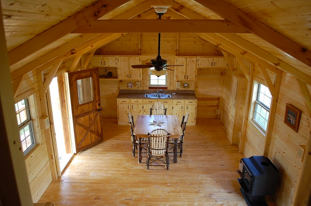 Eastern White Pine from Floor to Ceiling Cabin Interior NELMA