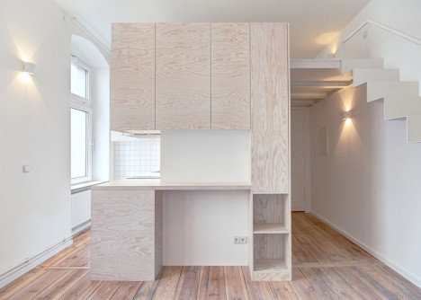Pine for the Urban Apartment: Clever Space-Saving Built-In