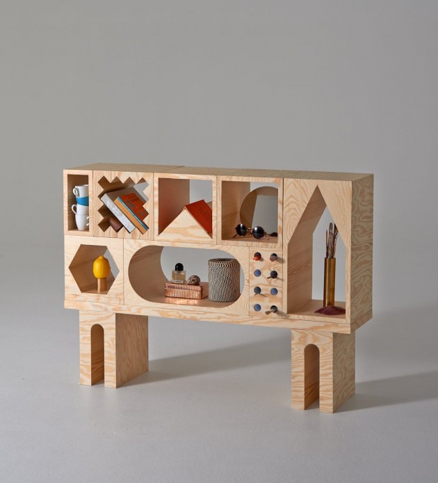 Stackable Pine Blocks Make Modular Furniture Designs Fun
